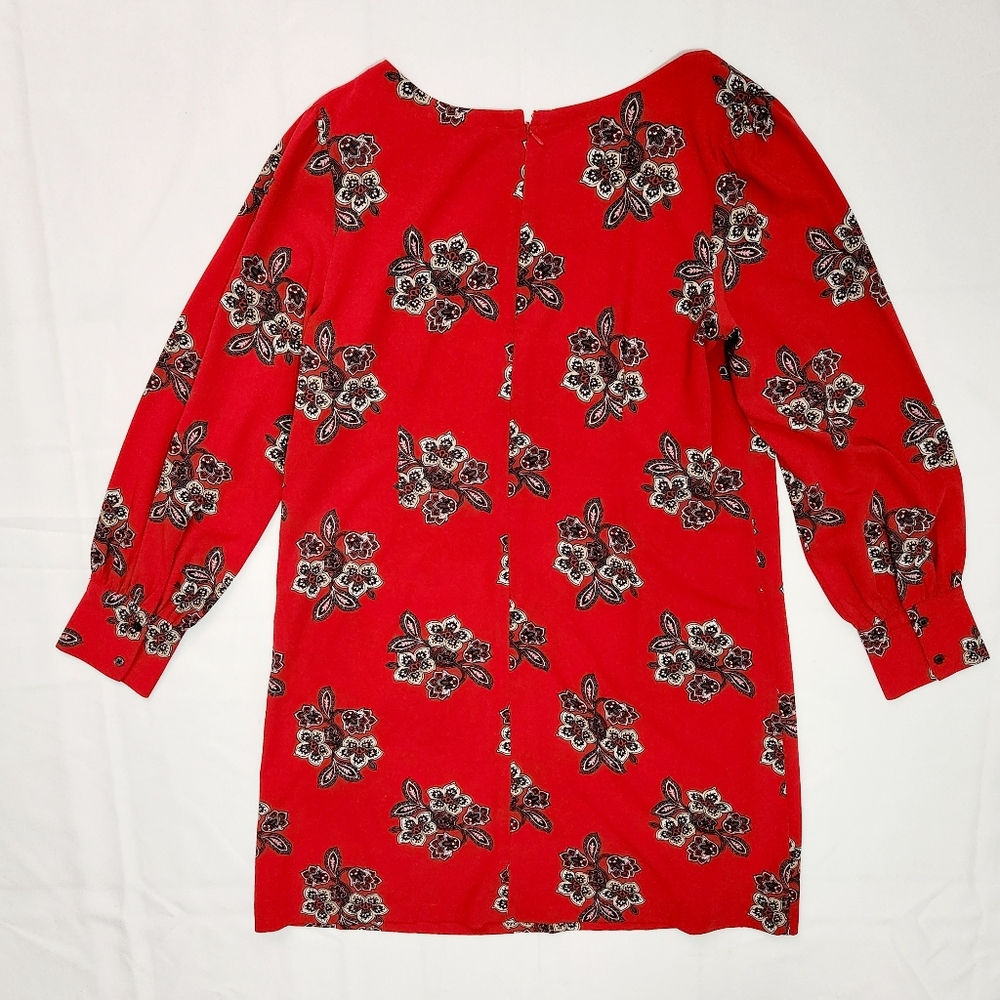 Ann Taylor LOFT Red and Floral Print Dress - Picture 6 of 8
